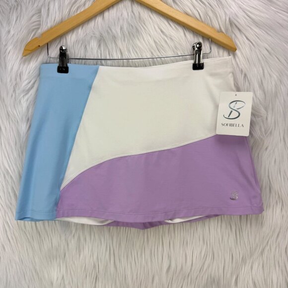 Sofibella Palm Beach 13" Skort Skirt Pickleball Tennis Golf UPF Wicking Active - Picture 4 of 16